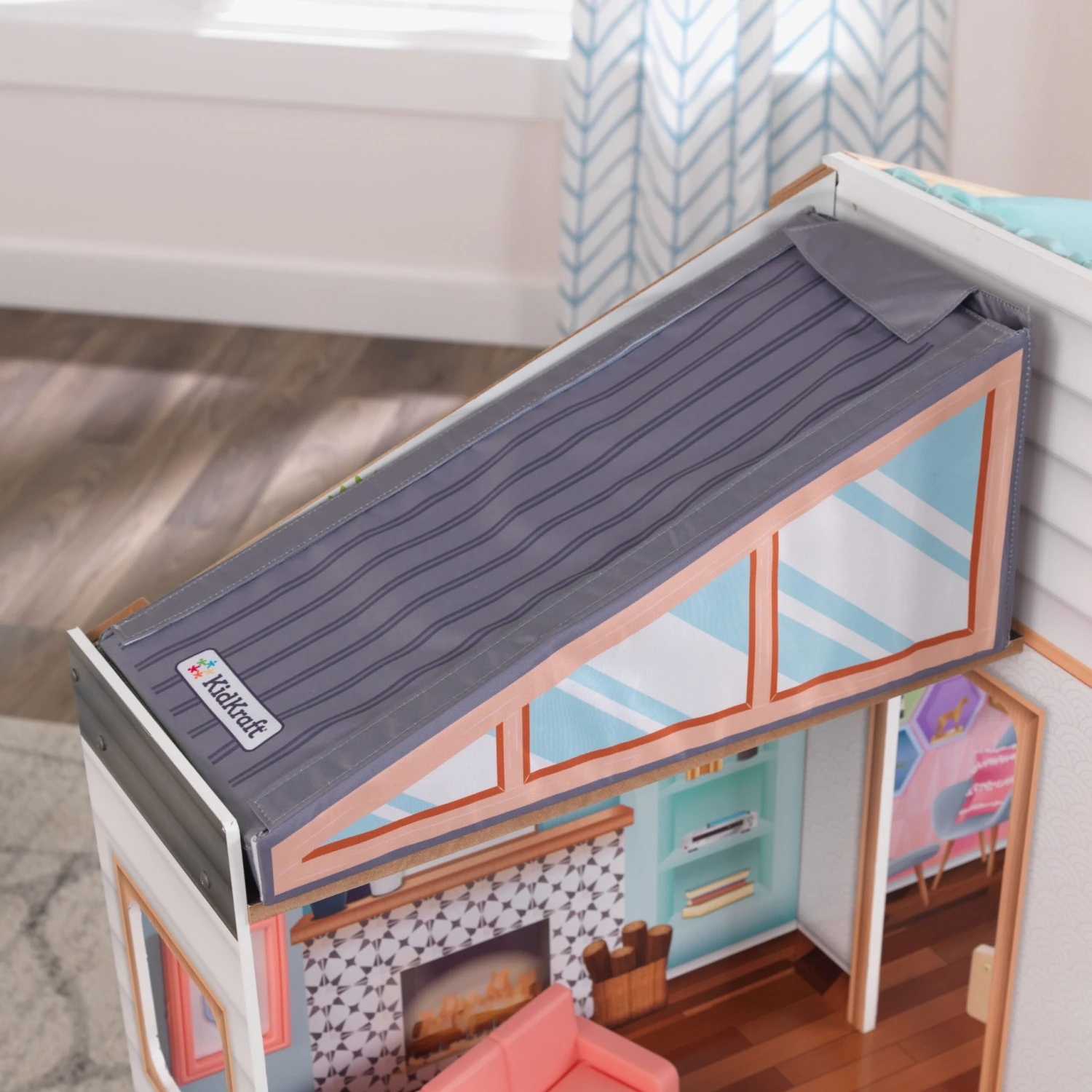 KidKraft Designed By Me™: Magnetic Makeover Wooden Dollhouse With Accessories - Image 12