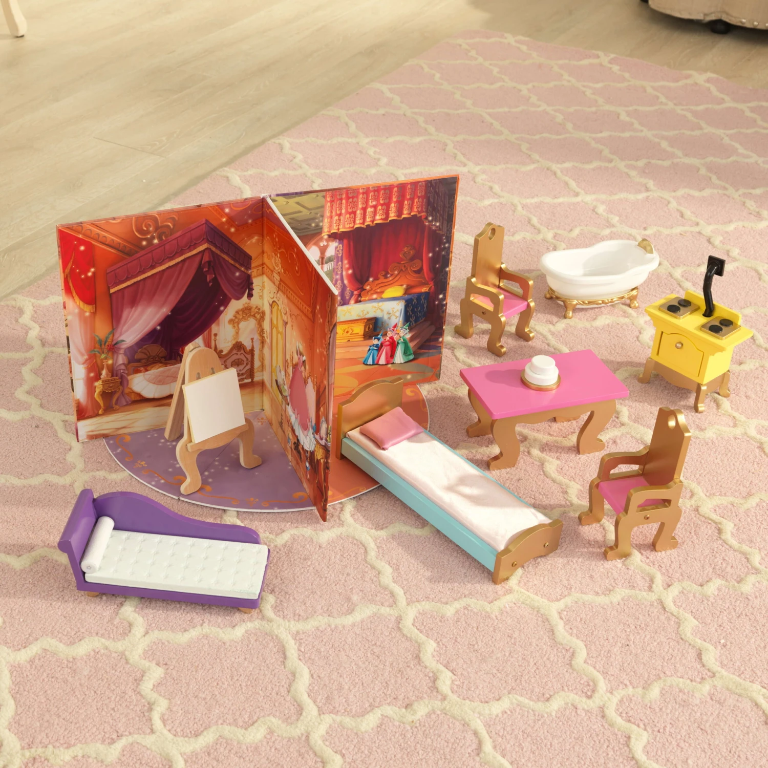 KidKraft Disney Princess Royal Celebration Wooden Castle Dollhouse - Image 5