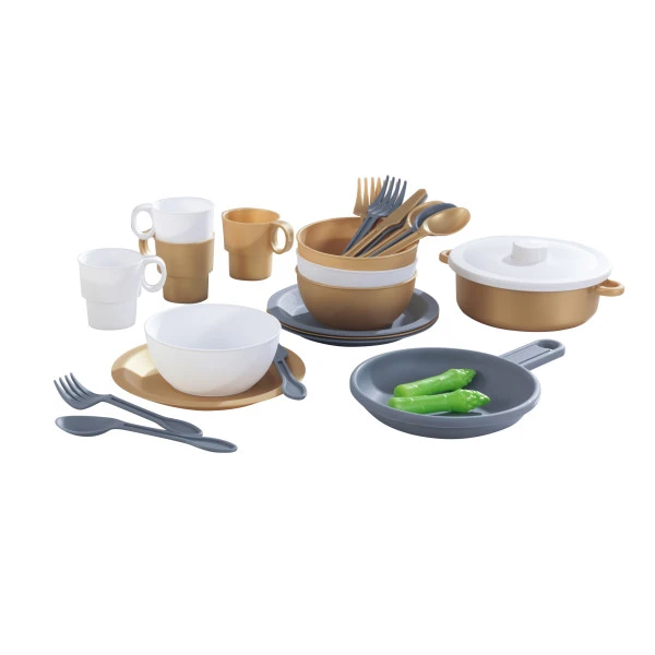 Kidkraft Modern Metallic 27-Piece Cookware Set - Image 5