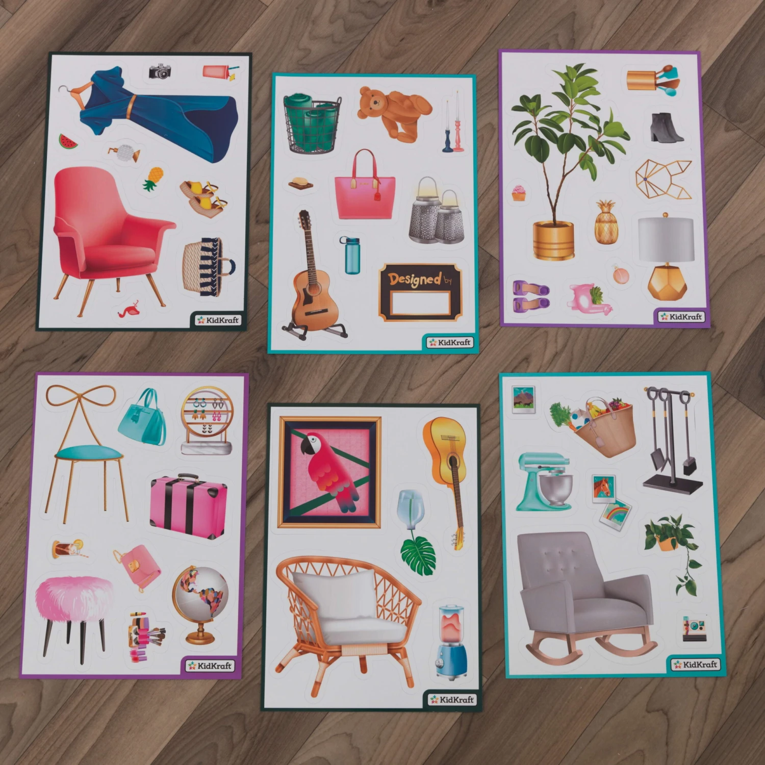 KidKraft Designed By Me™: Magnetic Makeover Wooden Dollhouse With Accessories - Image 8