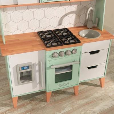 KidKraft McKinney Toddler Mid-Century Modern Play Kitchen - Image 2