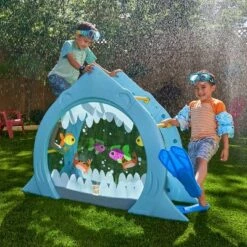 KidKraft Shark Escape Arched Outdoor Toddler Play Climber
