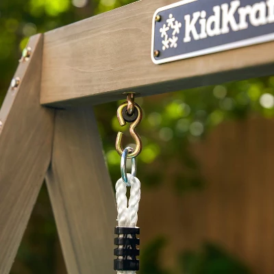 KidKraft My First Wooden Swing Set - Image 8