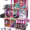 KidKraft Brooklyn’s Loft Wooden Dollhouse With 25-Piece Accessory Set, Lights And Sounds, Gift For Ages 3+