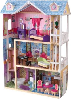 KidKraft My Dreamy Wooden Dollhouse With Lights And Sounds, Elevator And 14 Accessories, Gift For Ages 3+