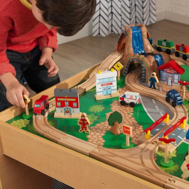 KidKraft Waterfall Mountain Train Table Set - Image 8