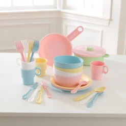 Kidkraft 27 Piece Cookware Pastel Playset