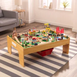 Kidkraft Adventure Town Railway Train Set With Table