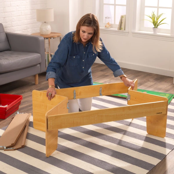 Kidkraft Adventure Town Railway Train Set With Table - Image 3