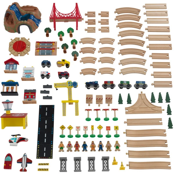 Kidkraft Adventure Town Railway Train Set With Table - Image 10