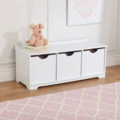 Kidkraft White Nantucket Storage Bench