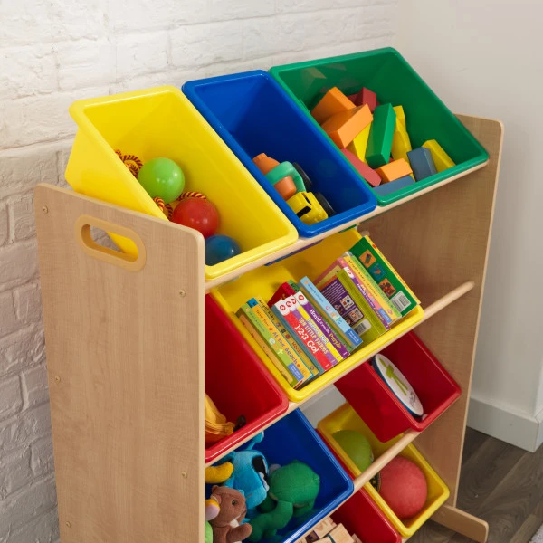 Kidkraft Primary 12 Bin Storage Unit - Image 4