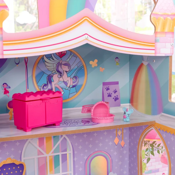 Kidkraft Rainbow Dreamers Unicorn Mermaid Dollhouse - Image 5