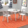 Kidkraft Grey/White Round Table And Chairs