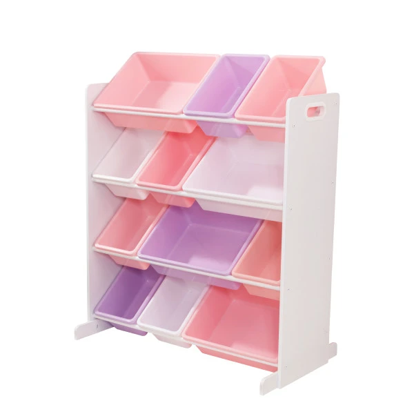 Kidkraft White Pastel Sort It And Store It Bin Unit - Image 2
