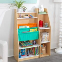 Kidkraft Pocket Storage Bookshelf - Natural