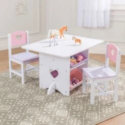 KidKraft Heart Table And 2 Chair Set