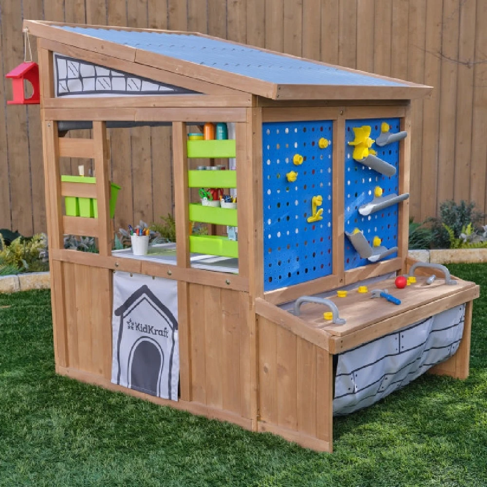 Kidkraft Hobby Workshop Wooden Playhouse - Image 3