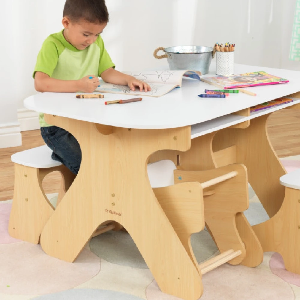 Kidkraft Arches Expandable Table And Bench Set - Image 4