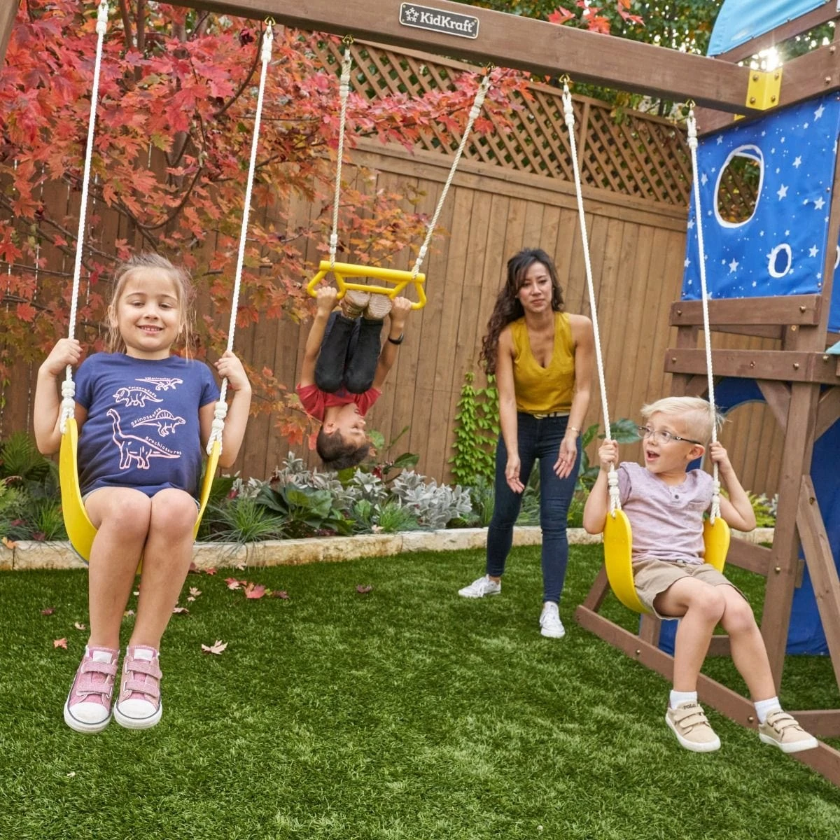 Kidkraft Overlook Challenge Swing Set Playset - Image 4