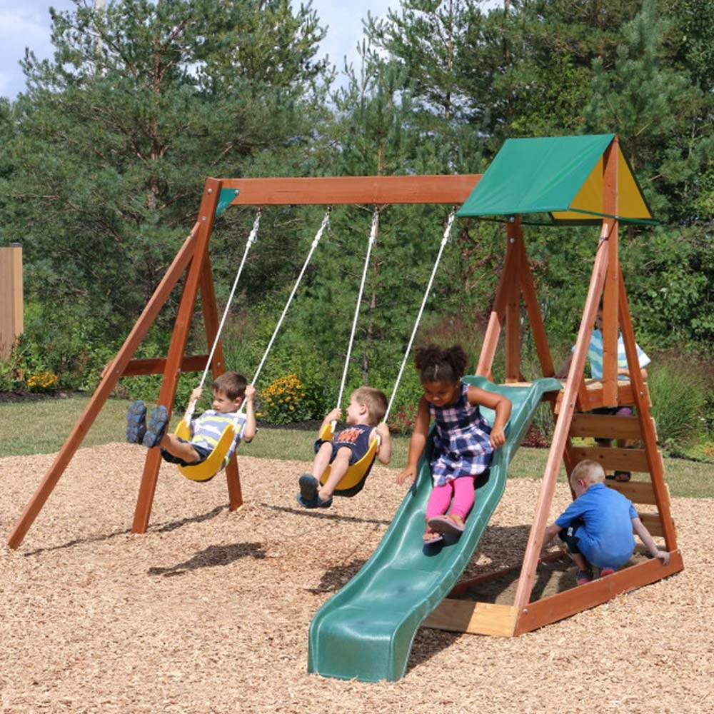 Kidkraft - Sunview II Wooden Swing Playset - Image 4