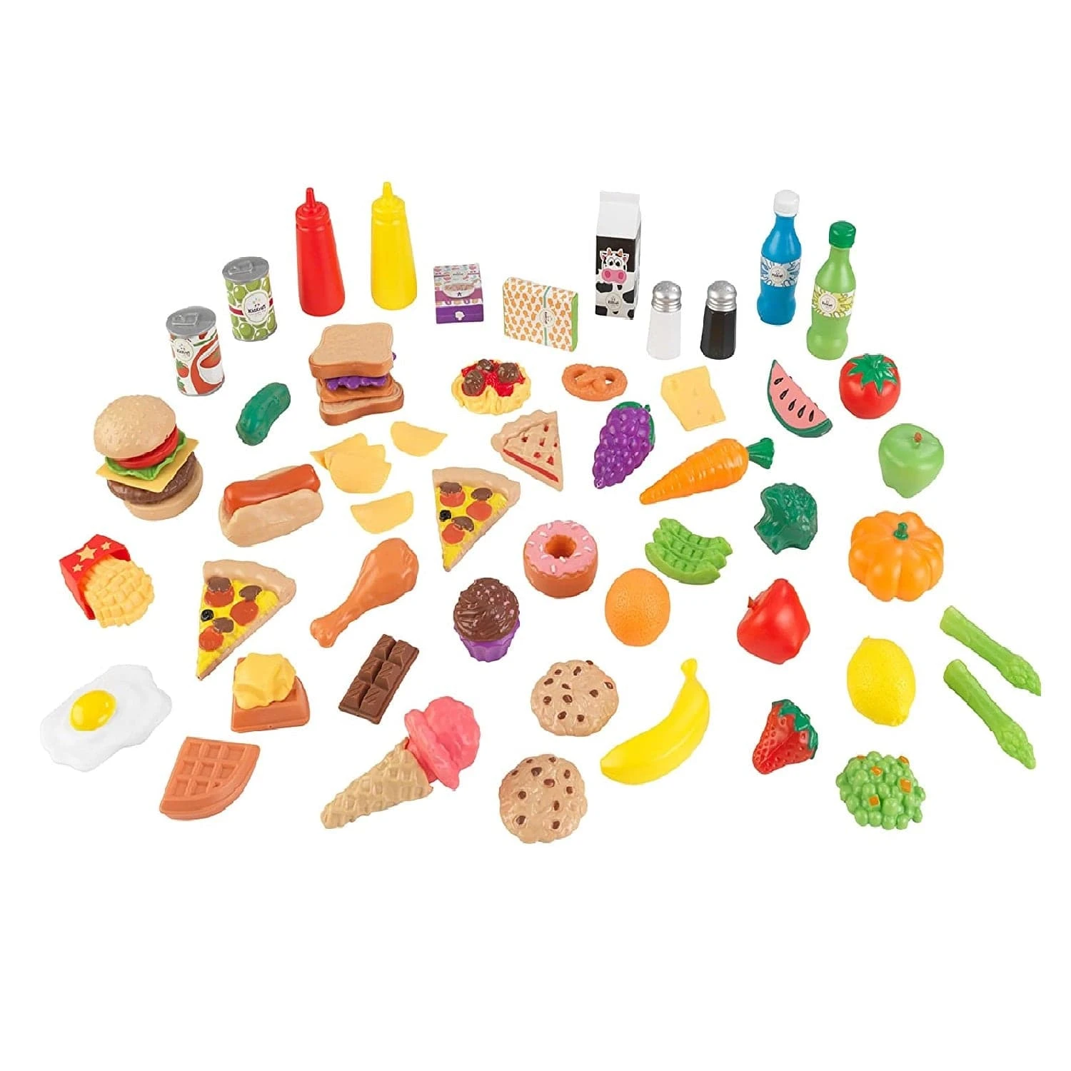 KidKraft 65 Pc Pretend Play Food Set