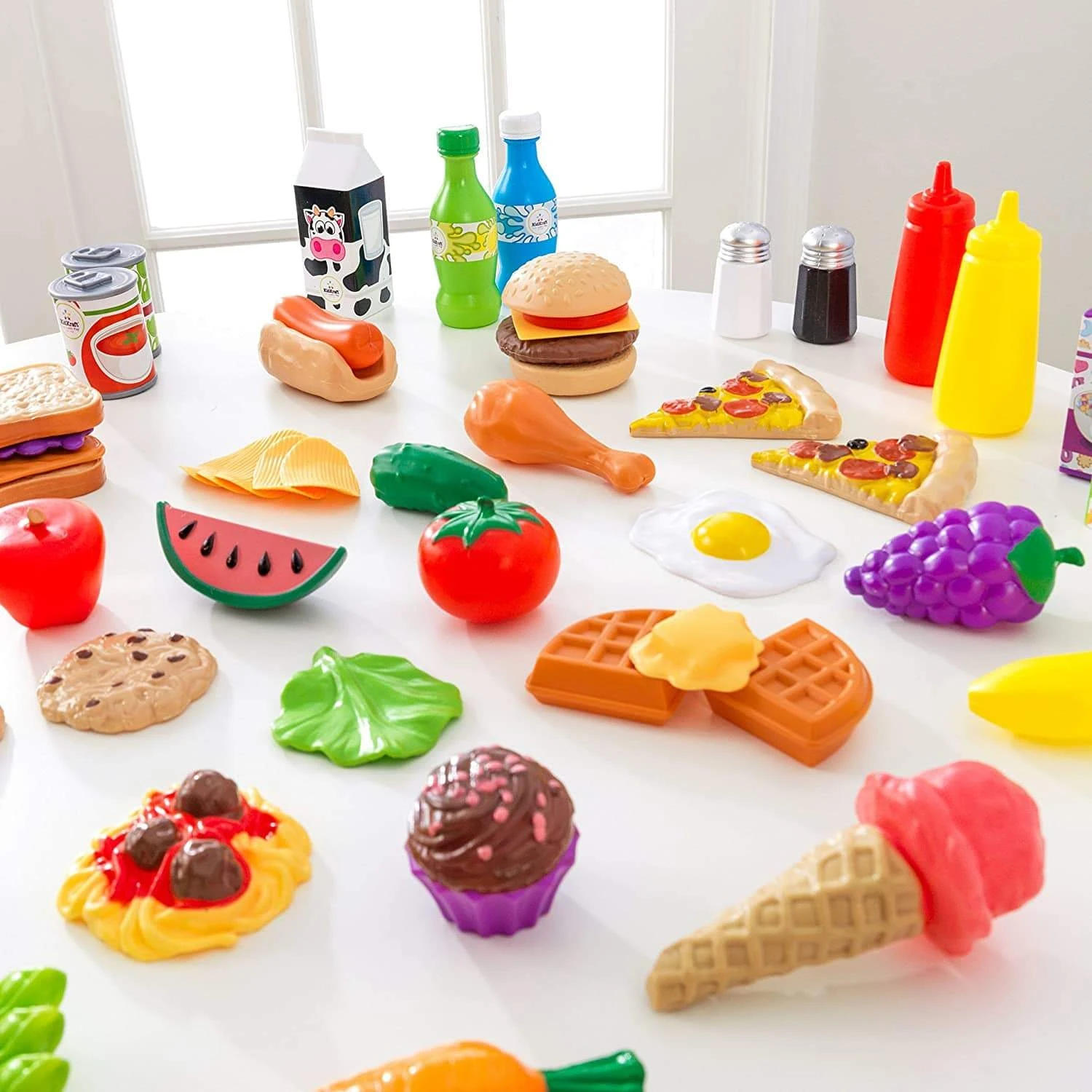 KidKraft 65 Pc Pretend Play Food Set - Image 2