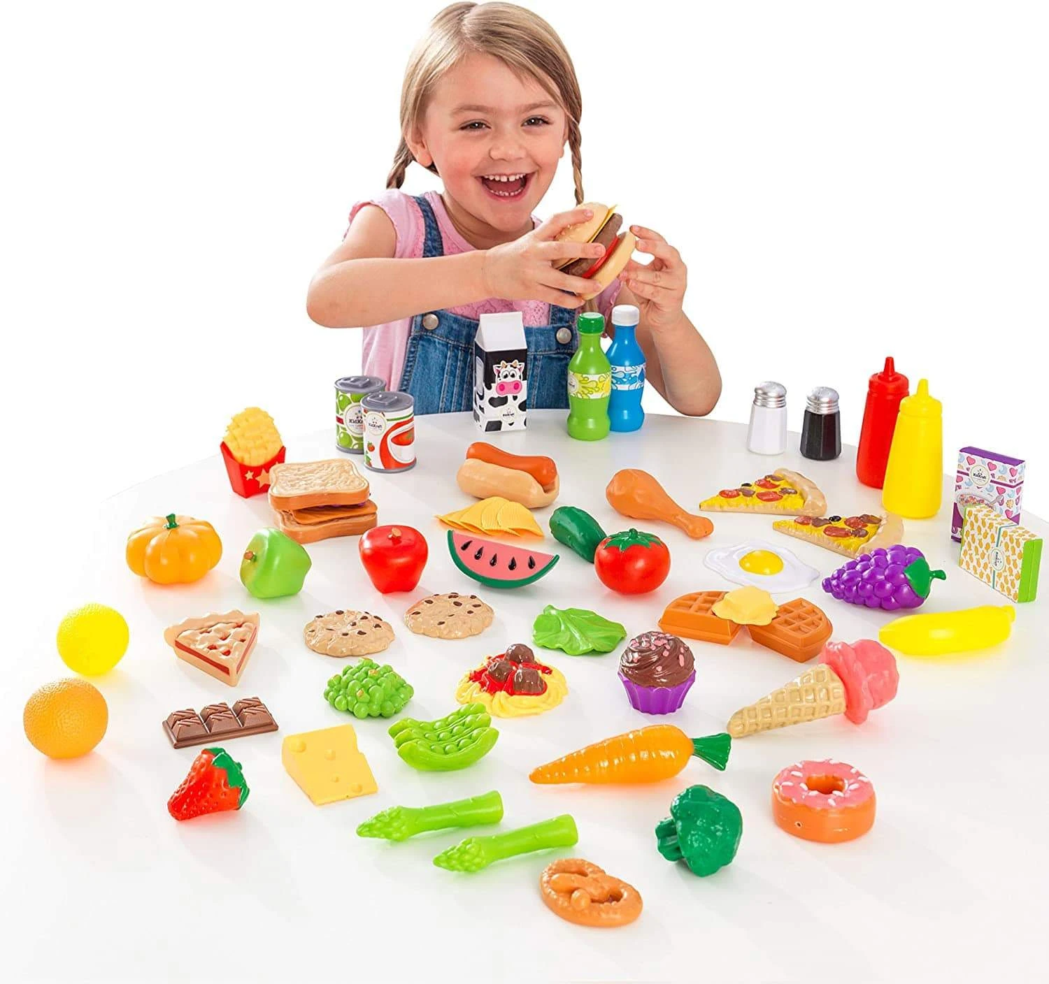 KidKraft 65 Pc Pretend Play Food Set - Image 4