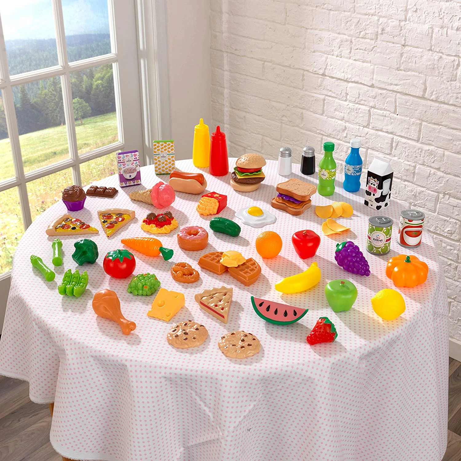 KidKraft 65 Pc Pretend Play Food Set - Image 3