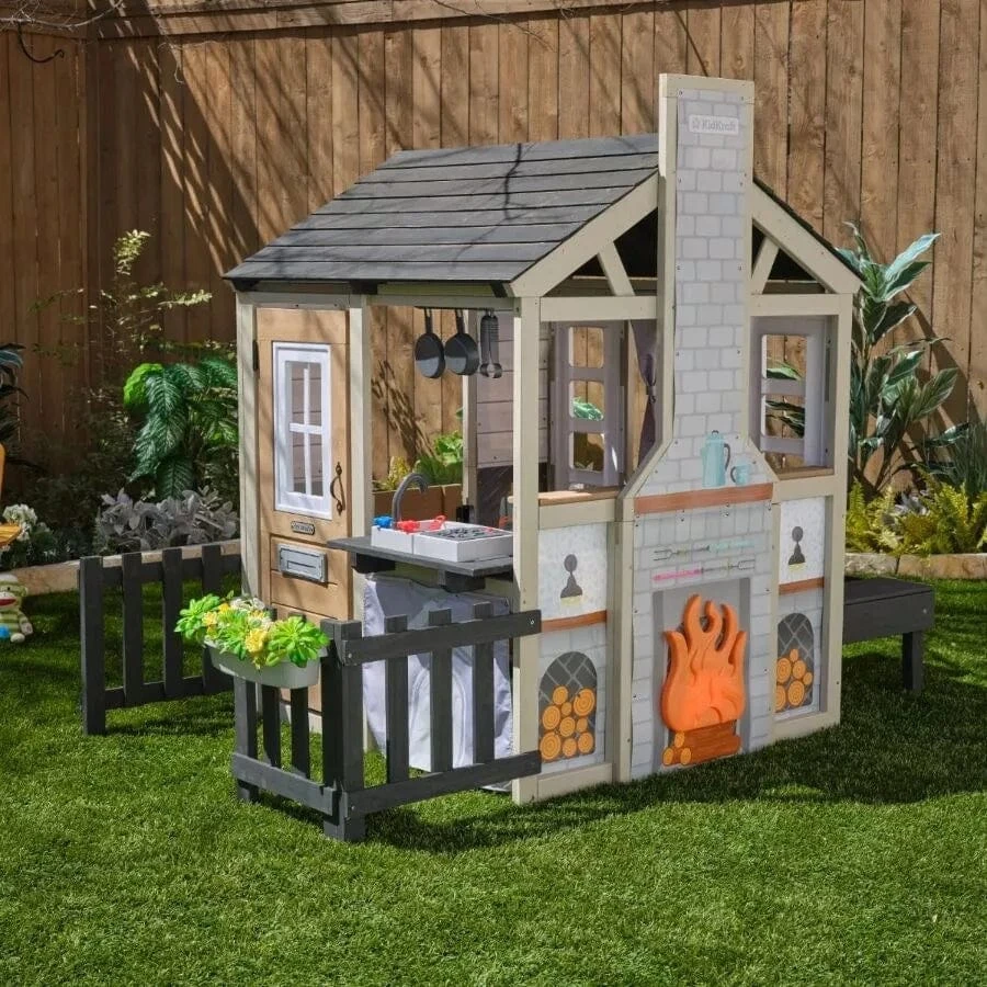 Kidkraft Cozy Hearth Cabin Playhouse - Image 6