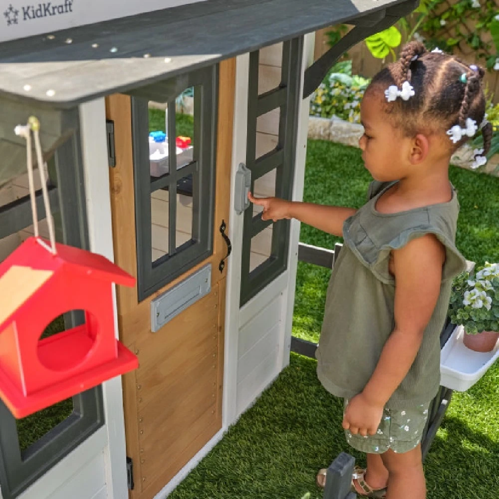 Kidkraft Lakeside Bungalow White Playhouse - Image 5