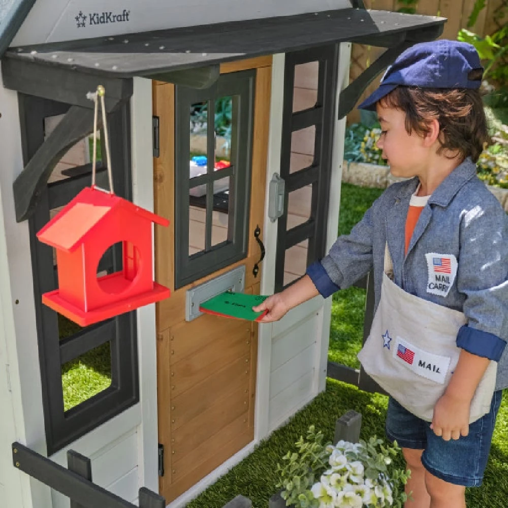 Kidkraft Lakeside Bungalow White Playhouse - Image 7